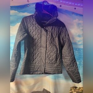 Marmot Black Faux Fur‎ Lined Winter Jacket Women's Size Small